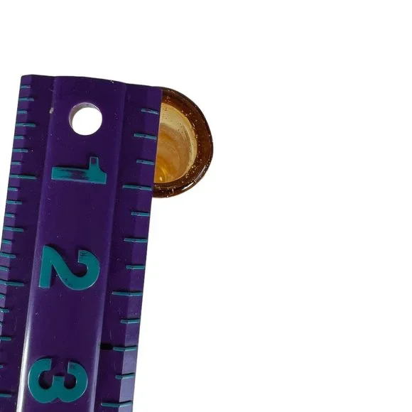 Yellow Bubble Glass Tall‎ Vase - Picture 6 of 6